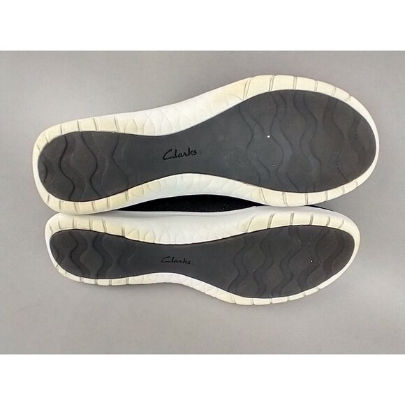Clarks Cloudsteppers Washable Knit Slip-Ons Adella Stride Black 9.5 - Picture 5 of 8